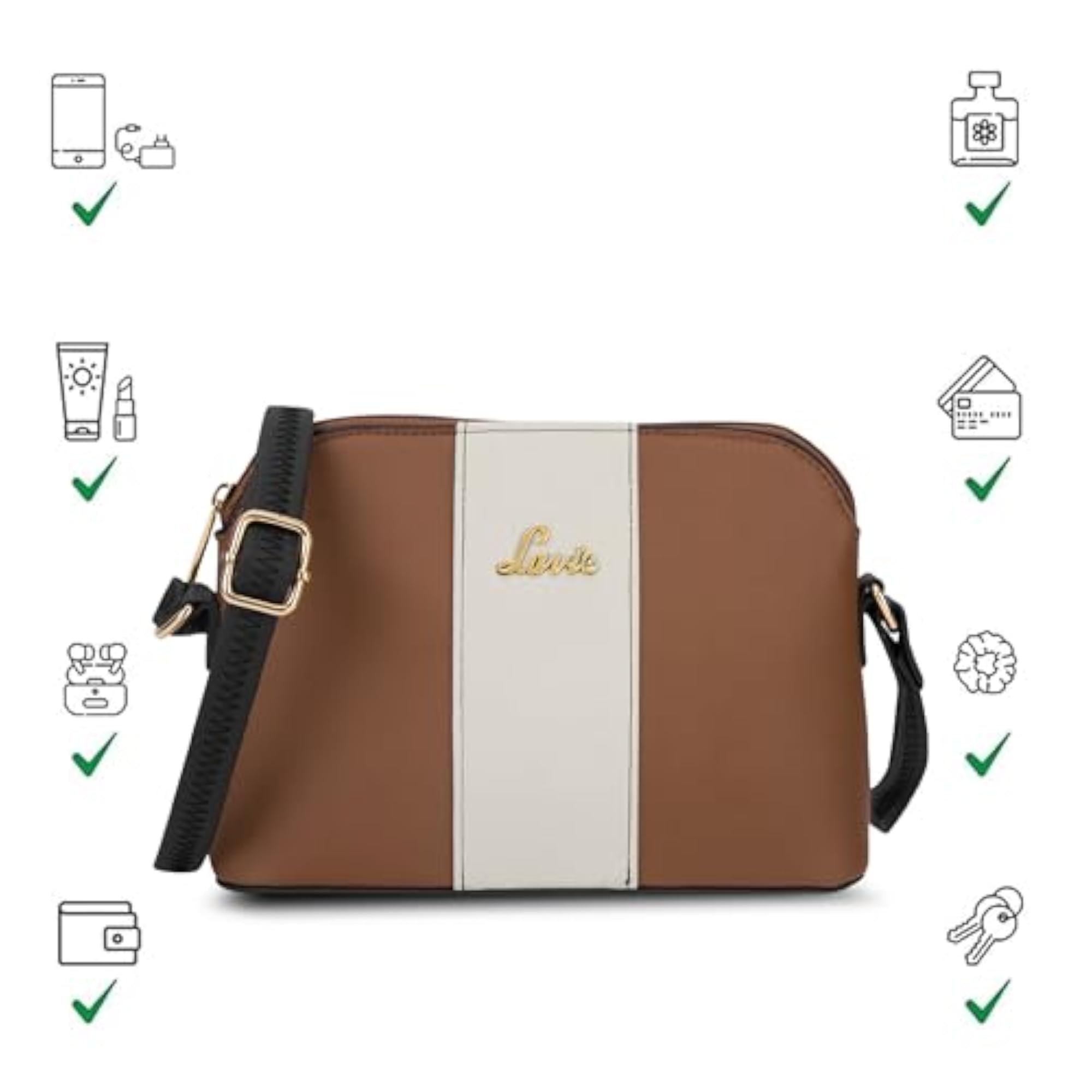 Women's Janice Colourblock Horizontal Cross Body Sling Bag