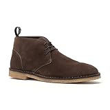 Anthony Veer Men's George Ankle Chukka Boot, Lace-up Mid-Top Casual Dress Shoe in Suede and Original