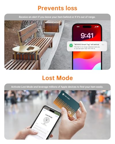 NOVOO Rastreador De Carteira Inteligente Com Cartão Bluetooth Air, Etiqueta Fina Bateria 1,6 Mm E Du