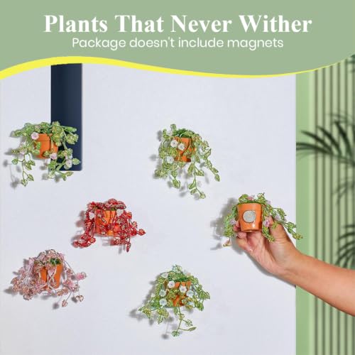 Image of PATPAT 1050Pcs+ Beads Kit for DIY Beaded Planter Kit, Green Glass Bead Hanging Plant Ornament Making Set with DIY Craft Supplies Tools for Home Decor and Garden Decor