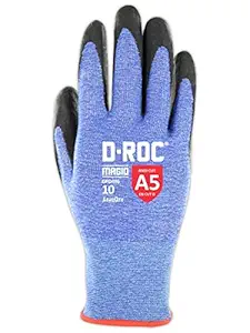 MAGID Touchscreen Liquid Repellent Level A5 Cut Resistant Work Glove, 12 PR, Foam Nitrile, Size 11/XXL, AeroDex Shell (50% Lighter Than HPPE), Reusable, 18-Gauge (GPD486)