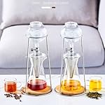 Iced Coffee Maker, Ice Coffee Cold Brew Maker Coffee Tower, with Reusable Drip Filter 600ml and with Adjustable Rate Dripper for Coffee Tea - Image 7