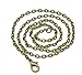 PEPPERLONELY Brand 12PC Antique Bronze Lobster Clasp Flat Link Chain Necklaces 18 Inch