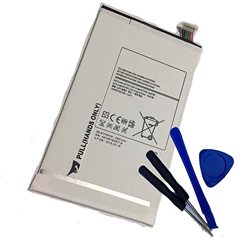 3,8 V, 4900 mAh Bestome Batteria di ricambio EB-BT705FBC compatibile con Samsung Galaxy Tab S 8.4 SM-T700 T701 T705 T705C SM-T700 SM-T705 SM-T705C SM-T705Y SM-T707 SM-T707A EB-BT705FBU EB-BT705FB Con strumenti