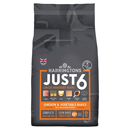 Harringtons Just 6 Chicken and Vegetable Bakes Adult Dog Food, 2 kg
