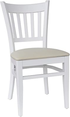 Abritus Set 2 Stuhle Stuhl Esszimmerstuhl Kuchenstuhl Buche Massiv Weiss Polster Creme T002 Amazon De Kuche Haushalt