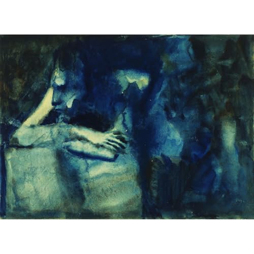 Poster Pablo Picasso Femme coucheuse trois enfants 76x101 cm
