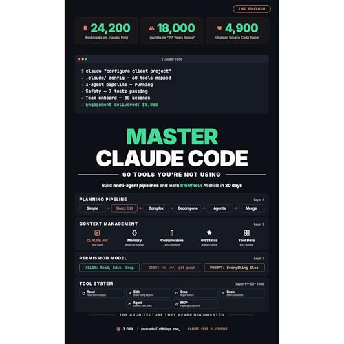 Master Claude Code - 60 Tools You're Not Using Audiolibro Por J Cook arte de portada