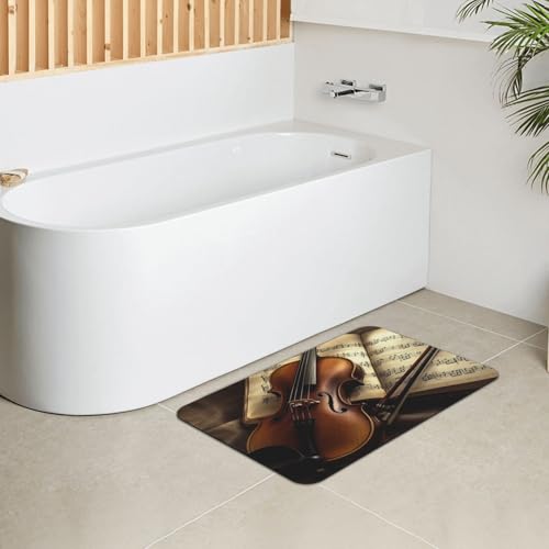 Tapis de douche en terre de diatomée super absorbant et antidérapant lavable - 6