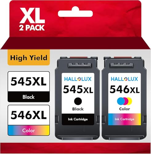 Hallolux Pg-545Xl Cl-546Xl Cartucce D'Inchiostro Sostituzione Per Canon 545 546 Xl Multipack Per Canon Pixma Mx490 Mx495 Tr4550 Ts3150 Tr4551 Mg3050 M