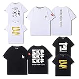 [LumaCove] スプラトゥーン3 Tシャツ 半袖 イカ 夏服 綿 ゲームグッズ 速乾 コスプレ衣装 白 黒 男女兼用 (XL,白2) [並行輸入品]