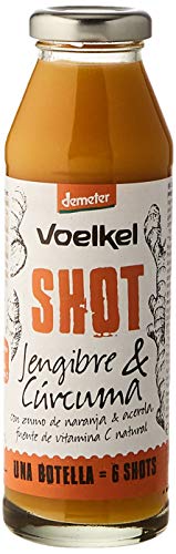Voelkel Shot de Jengibre y Cúrcuma BIO - Voelkel - 280ml (Caja 6 uds - Total: 1680ml)