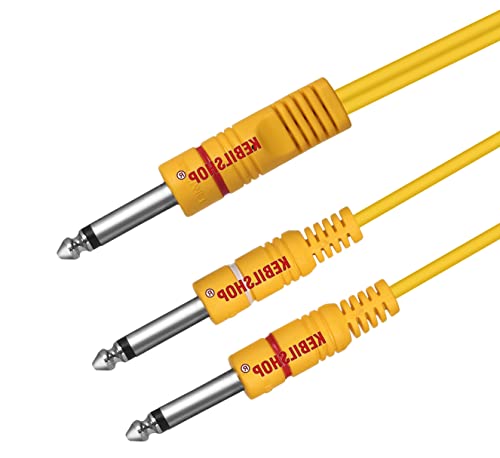 5 Meter 1/4 Inch 6.35 Mm Mono Ts P38 Male Jack To Dual 1/4 Inch M...