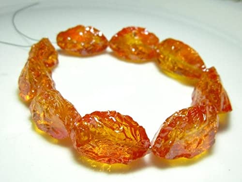 Quartz orange mystique en marquise facettée LKBEADS pour bijoux d'exception