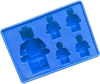 Gifts UK® 5 Robots Building Brick Figures Silicone Mould Chocolate Fondant Jelly Ice Cube Mold 1 pc
