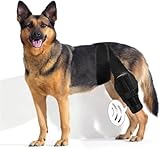ZIGTAIL Dog Knee Brace, Canine ACL Support Wrap, Black (L)