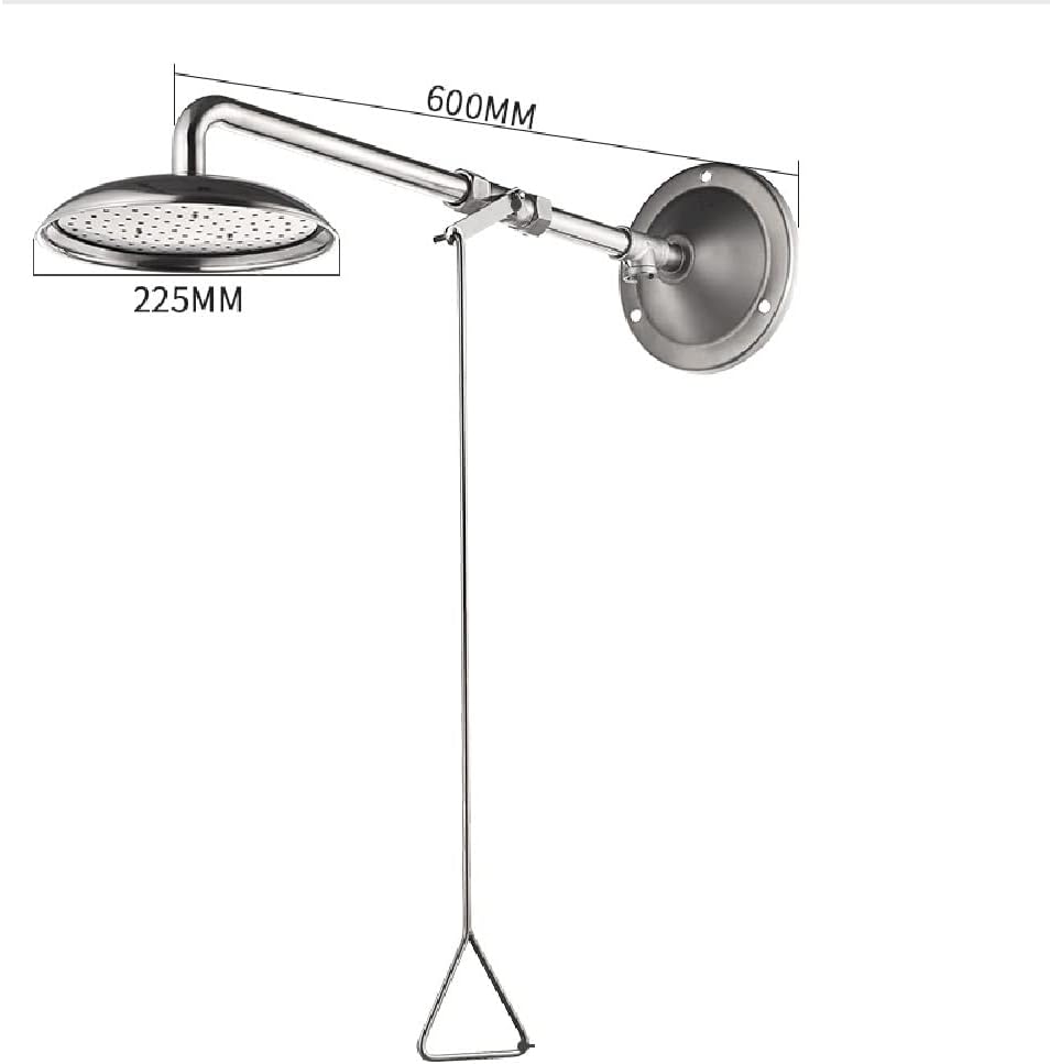 Wall Mounted Eyewash Shower Station, Eye Wash Shower System, Security Shower Washing Device for Laboratory and Factory