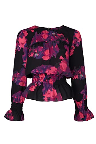 Image of Victor Alfaro Collective Rent The Runway Pre-Loved Painted Floral Peplum Top