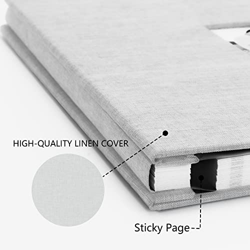 Aenbuslm Álbum de Fotos Autoadesivo Páginas para 4X6 5X7 8X10 Fotos Álbum de Recortes Magnético Álbu