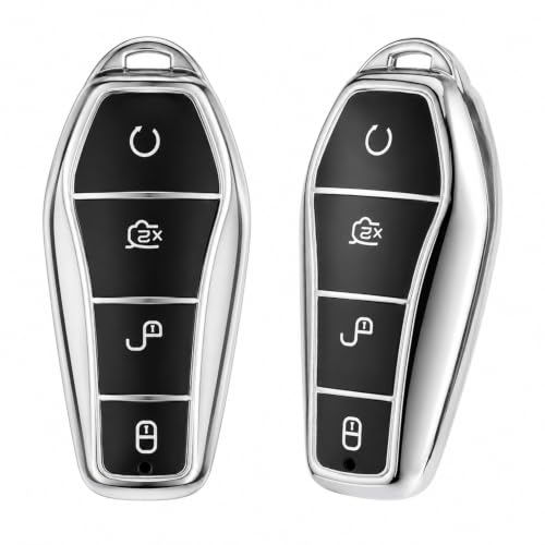 Juego de 2 fundas para llaves BYD Atto 3/Atto 2/Sealion/Dolphin/Seal, color