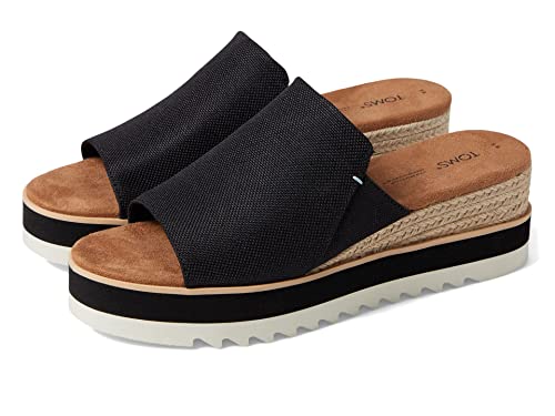 TOMS Women's, Diana Mule Platform Sandal, Black, 9 by TOMS - Used condition - US$45.69