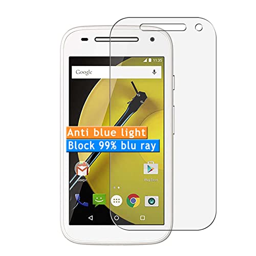 Vaxson 3-Pack Anti Blue Light Screen Protector, compatible with Motorola Moto E (2nd Gen.)/Moto E2/E+1 XT1527 XT1511 XT1505 XT1524 TPU Film Protectors Sticker [ Not Tempered Glass ]