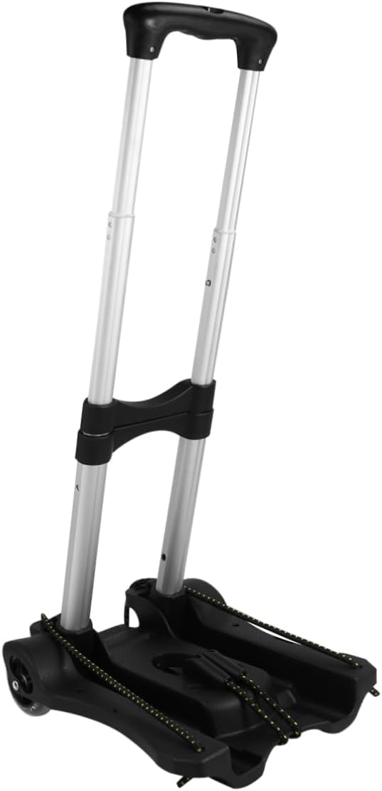 Luxshiny Folding Aluminum Alloy Trolley Case Hand Cart Rolling Storage Box Sturdy Plastic Shopping Trolley for Occasions