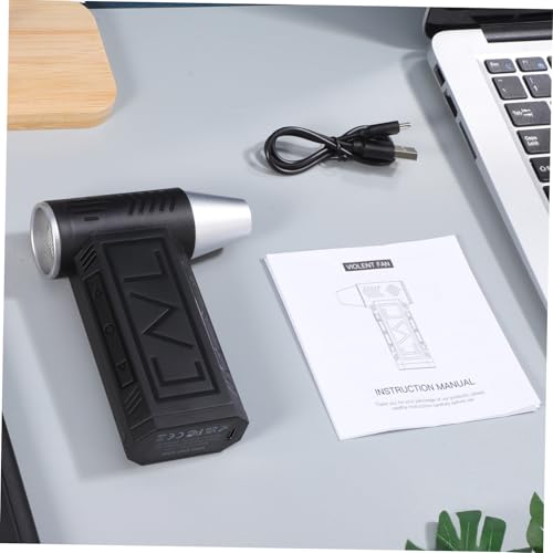 Mini ventilador portátil ajustable con soplador de polvo para camping 7