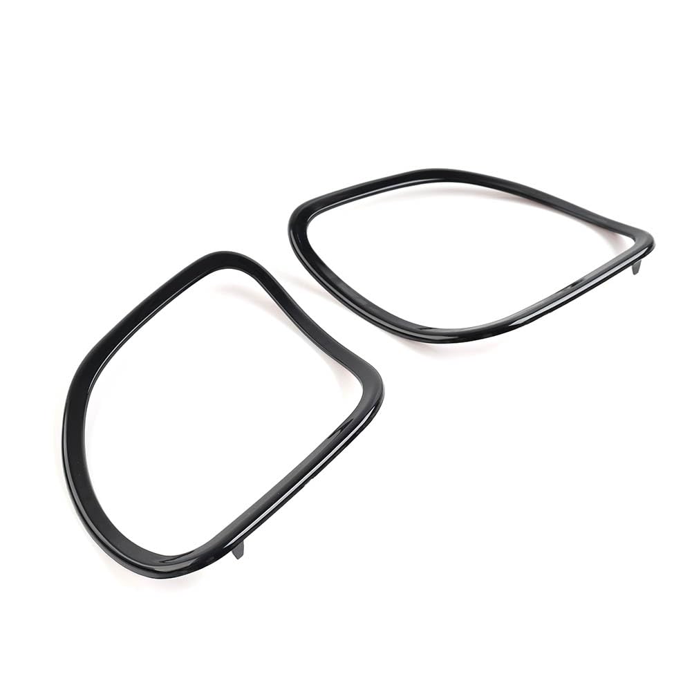 CNxinn10 ABS Plastic Front Speaker Trim Ring Fairing Cover Glossy Black for Harley Road Glide FLTRX/Special FLTRXS 15-23 Ultra FLTRU 16-17 Motorbike