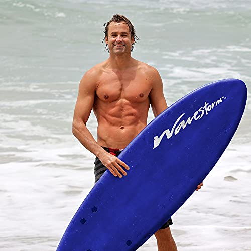 Wavestorm -Foam 5'6" Surfboard/Fish Swallow Tail Surfboard Soft Top for Beginners and All Surfing Levels Youth Complete Set Includes Leash and Multiple Fins by WaveStorm - Image 3