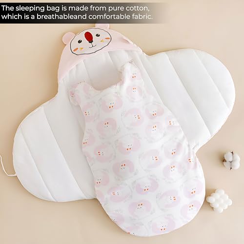 Image of BEMBIKA Baby Blankets for Boys Girls Fleece Baby Sleeping Bag Unisex Baby Essentials for Newborn Infants swaddling Baby Blanket for Kids Toddlers - Bunny Pattern