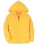 Dalary Baby Boys&Girls Polar Fleece Zipper Christmas Hoody Jacket Outerwear (5T,Yellow)