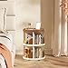 IEUDNS Mobile Bookshelf Rolling Bookshelf Utility Cart Multifunctional Book Cart Corner Bookshelf for Household Office Children Room, Brown, 2 Tiers