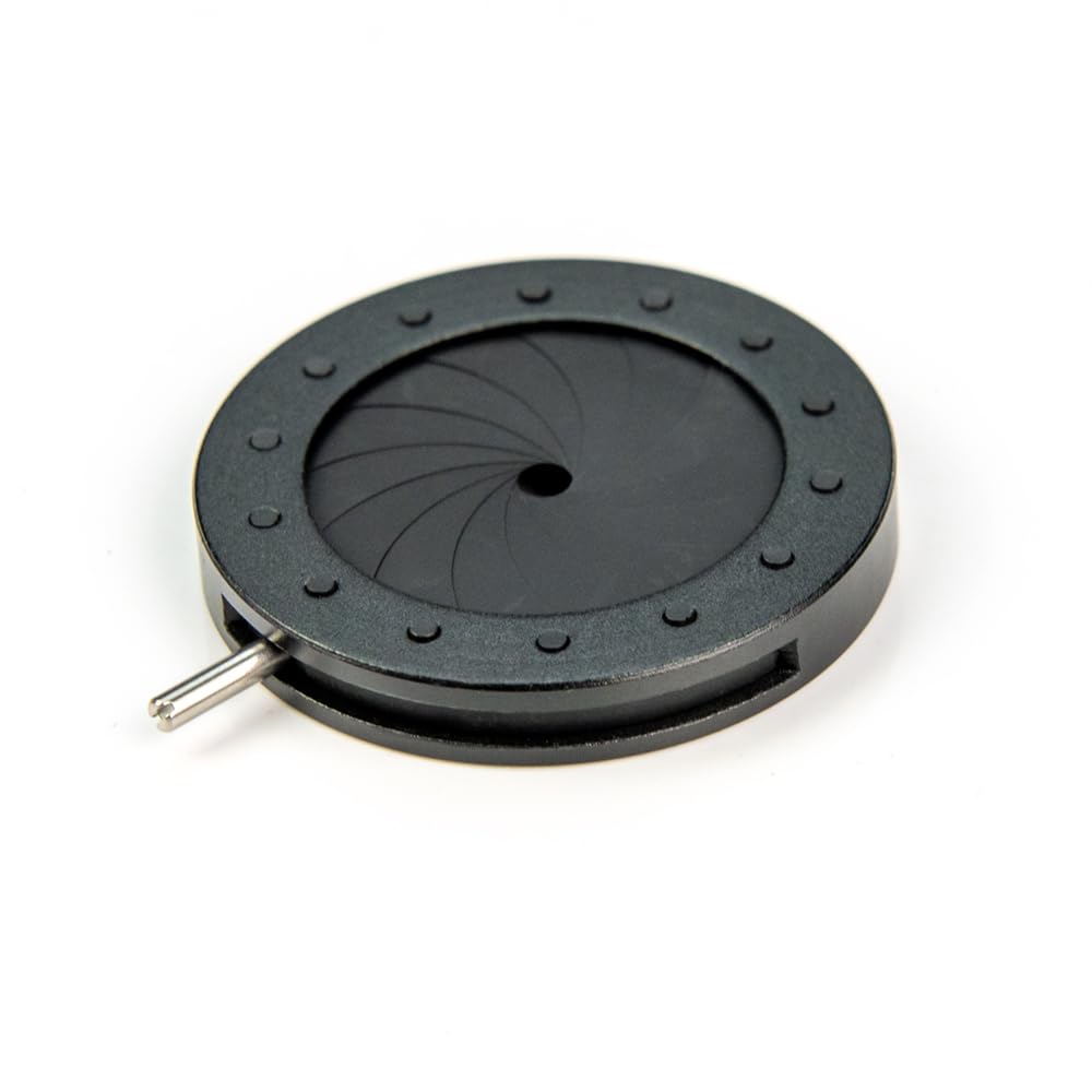 Accesorios Para Microscopios Adaptador de microscopio de cámara Digital de condensador de apertura de diafragma de Iris óptico con Zoom de Metal de 1,5-25MM for lente de cámara Durabilidad Y Rendimien