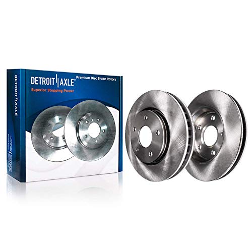 Image of Detroit Axle - Front Brake Rotors and Pads Kit for 2006-2011 Honda Civic