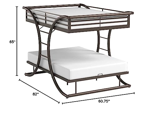 Coaster Home Furnishings Stephan Full Over Full Bunk Bed Gunmetal, Full/Full (Co-460078) #TOP2