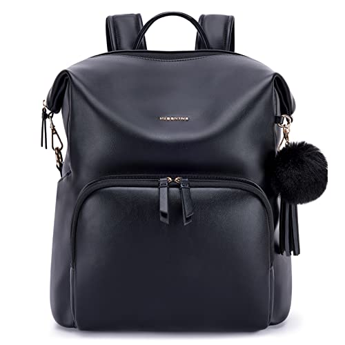 Jessica Simpson Waterproof Mini Vegan Leather Backpack Purse for Women, Travel, Work (Lilac Butterflies)