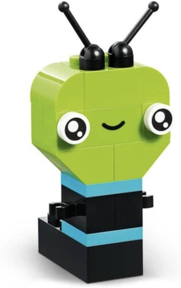 LEGO Classic Creative Neon Colors Fun Brick Box Set 11027, Building Toy to Create a Car, Pineapple, Alien, Roller Skates, and More, Hands-on Learning for Kids, Boys, Girls 5 Plus Years Old
