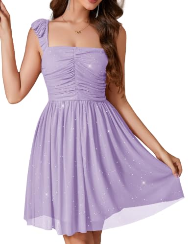 Wedtrend Sequin Homecoming Dress Juniors Formal Cocktail Party LavenderXL