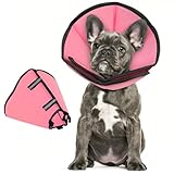 【Nettoyage & Stockage Faciles】Tissu imperméable de cette colerette chien permet un nettoyage rapide. Rembourrage en coton perlé ultra-léger (80g) évite les douleurs cervicales. Bandes réfléchissantes pour la sécurité nocturne.
