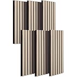 A.morpaきゅうおんパネル 壁 吸音材 【80㎝×30㎝/6枚】立てかけるだけ 防音 ウォールパネル 防音材 置くだけ 賃貸 吸音パネル (ホワイトオーク.6枚)