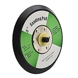 Almohadilla de respaldo de lijado DA para pulidora de 125 mm con rosca de 5/40.6 cm-24 para accesorios de herramientas eléctricas, negro/amarillo opcional (negro)
