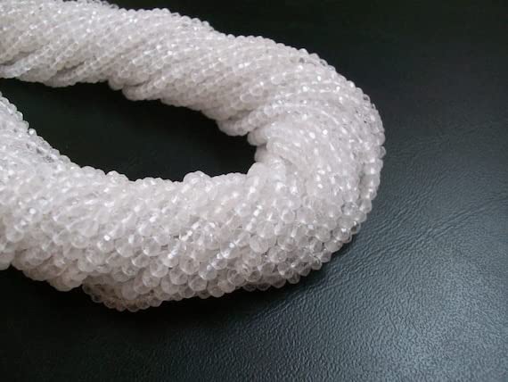 Crystal Rondelle Beads de 3.50mm pour création de bijoux perles facettées naturelles