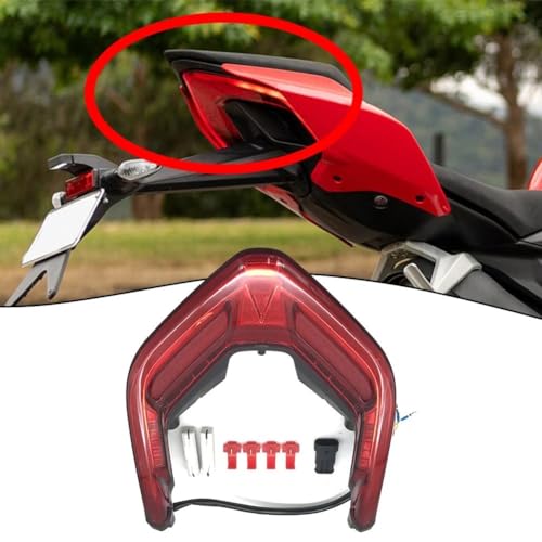 Faro trasero Panigale V4 V2 para rutas nocturnas luz de giro integrada amarilla 5