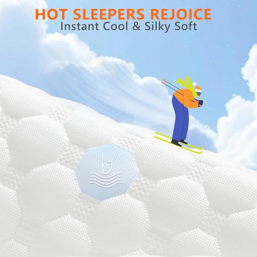 Image of UYWO Cooling Memory Foam Pillows Firm and Soft, King Size 1 Pack, Original Adjustable Pillows for Side, Back or Stomach Sleepers with Removable Washable Cover