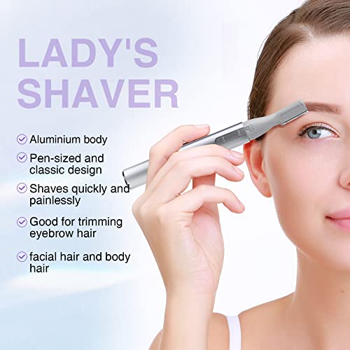 Touchbeauty Eyebrow Trimmer: Facial Hair Removal For Women - 2 In 1 Eyebrow Razor And Hair Remover - Painless Epilator For Eyebrow, Lips, Body #TOP1