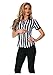 Underwraps Women's Referee Fitted Shirt, Black/White, Medium