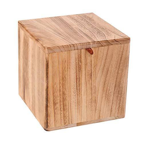Repose-pieds pliable en bois et coffre de rangement avec poignées et couvercle