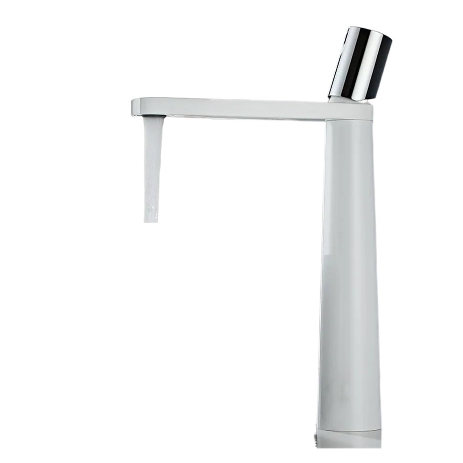 CVFRDD Bathroom Mixer Tap Deck Mount Vanity Faucet, Single Holder Single Hole Faucet, Bathroom Black Washbasin Sink Taps High(SLT184L-WS)