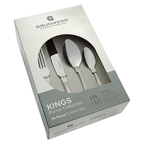 Grunwerg Kings 24-Piece Cutlery Set Cover
